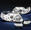 1999-2004 FORD MUSTANG HALO PROJECTOR HEAD LIGHTS+FOG CLEAR 2000 2001 2002 2003