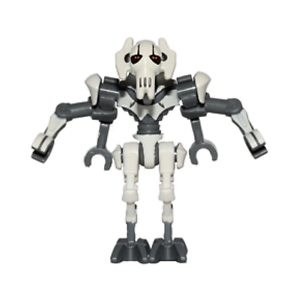 Lego General Grievous 75040 75199 Bent Legs White Armor Star Wars Minifigure