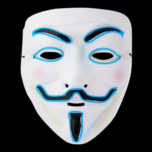 El Wire Guy Fawkes Mask Anonymous Hacker Face Masks Bonfire Night Fancy Dress