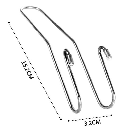2 x Universal Auto Car Seat Headrest Stainless Steel Hook Bag Organizer Hanger