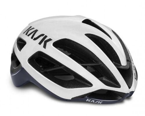 KASK Protone Road Cycling Aero Helmet Size: M / L White/Navy Blue 