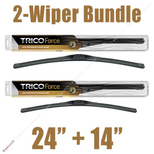 24" 2-Wipers 25-240 25-140 14" Trico Force All-Season Beam Wiper Blades 