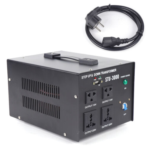 3000W Konverter Spannungswandler Transformator 110V auf 220V auf 110V USB Port