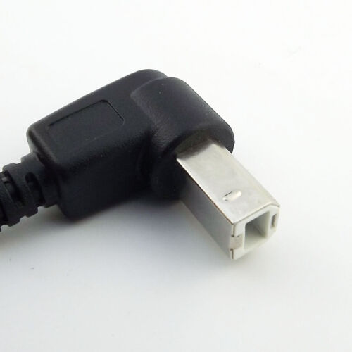 Black USB 2.0 Type A Male to B Male Up Angled Scanner Printer Cable Cord 3FT//1M