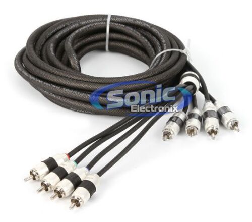 NEW! Stinger SI8417 17 Ft 4-Channel 8000 Series RCA Audio Interconnect Cable