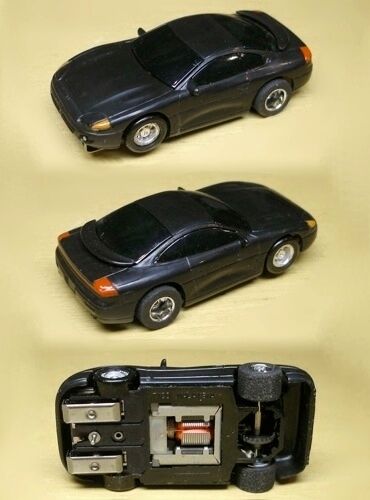 1994 TYCO Rare Black Dodge Stealth HO Slot Car U-Turn ! 