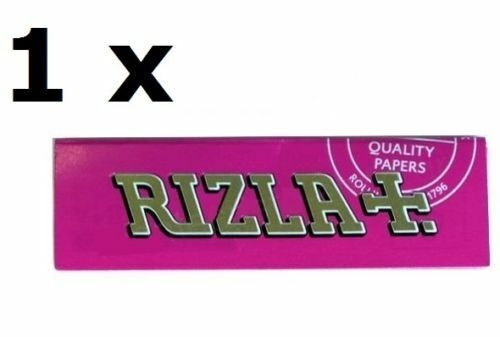 Rizla Pink Rolling Papers 1/2/5/10/20/50/100 Standard size White Paper pcs 