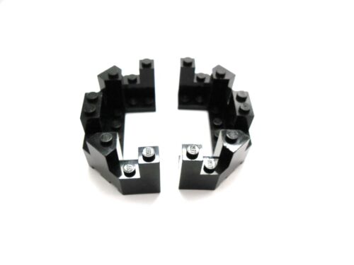LEGO 2x Burgzinne Turm 4x8x2 1//3 in Schwarz 6066 .g55.