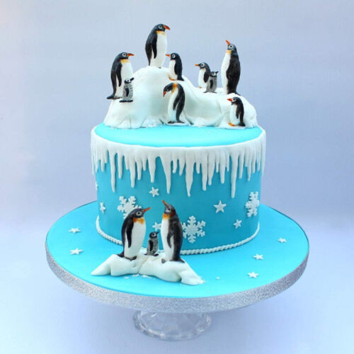 Penguin Silicone Fondant Mold Cake Decor Bakeware Topper Craft Chocolate Mould 