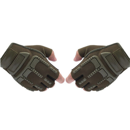 1 Pair Sports Gloves Riding Silicone Gasket Anti Slip Tactical Half Finger