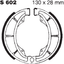 for Suzuki TS100 Front DR125 EBC//S602G Grooved Brake Shoes TS185 TS125