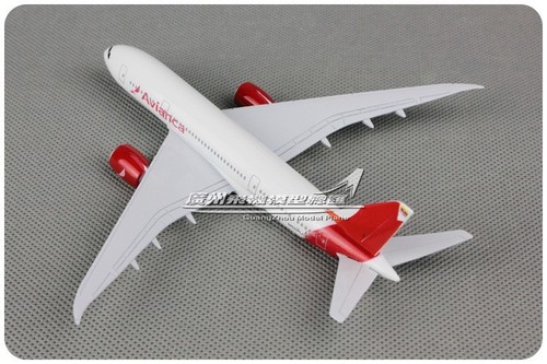 Solid Avianca DREAM LINER BOEING 787 Passenger Airplane Plane Diecast Model