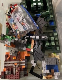 Lego Minecraft Lot, Used, Dusty, PARTS Of Sets: 21136, 21127, 21130, 21152