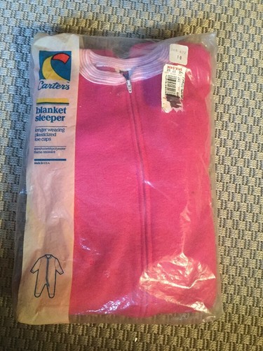 NWT-Carter-039-s-Blanket-Sleeper-Pajamas-Pink-Girls-Size-10