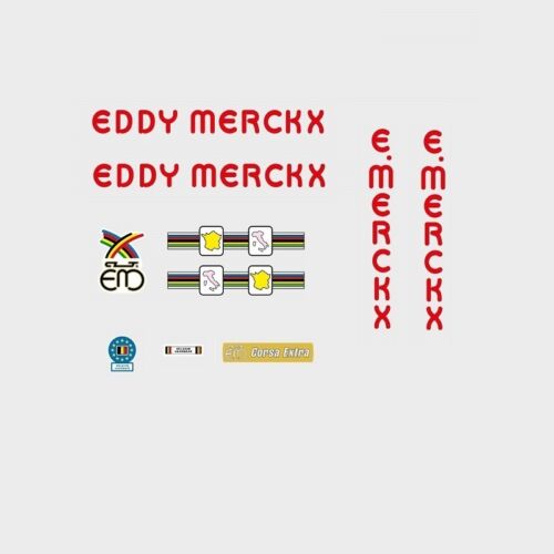 Eddy Merckx Corsa extra rouge bicyclette decals-transfers-autocollants #16