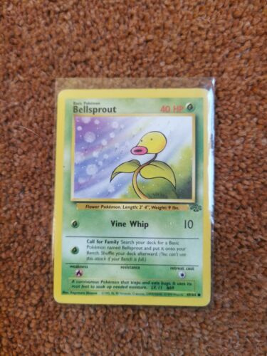 POKEMON TCG CARD BELLSPROUT 49/64 JUNGLE LIGHT PLAYED CONDITION 