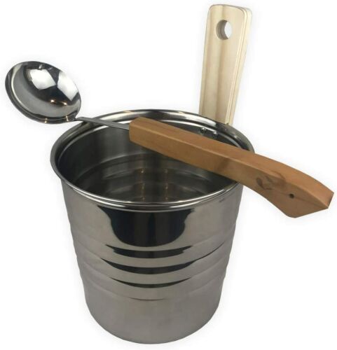 Sudorewell ® Sauna Pot Set Stainless Steel with Sauna Bucket and Trowel Sauna 