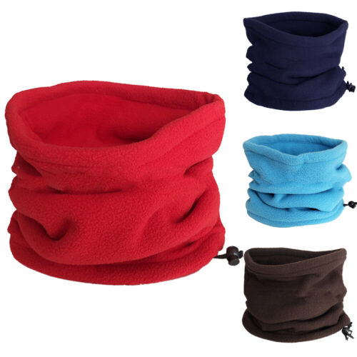 Fashion Winter Outdoor Solid Color Thick Fleece Neck Warmer Gaiter Cover Hat