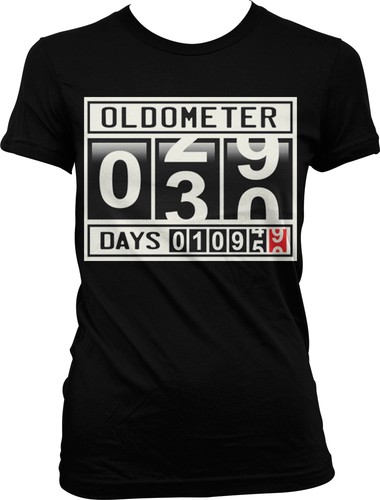 Oldometer 30 Years Old Age Birthday 10,960 Days Funny Juniors T-shirt