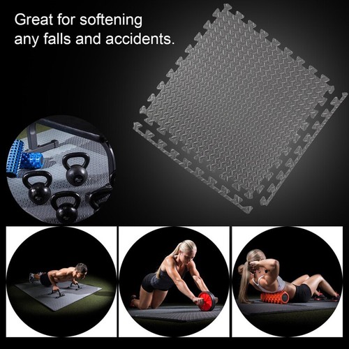 24~288Sq Ft Floor Mat Protector Interlocking Puzzle Foam Gym Fitness Exercise US