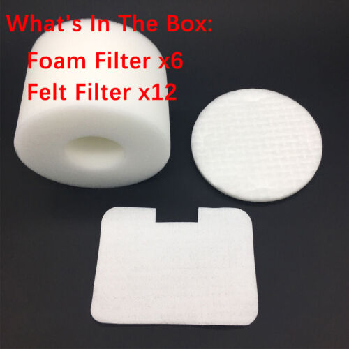 UV410 NV44 NV46 # XFF36 NV36 1/10 Sets Foam & Felt Filter Set Fits Shark NV42 