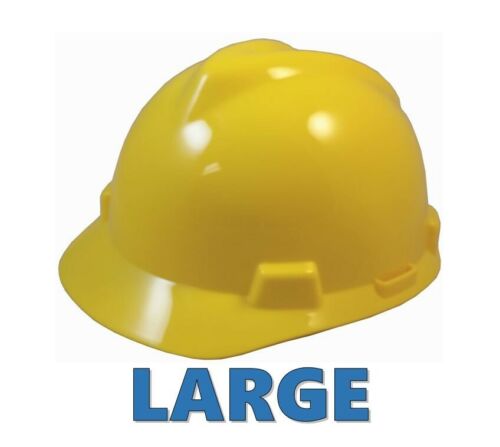 MSA Large JUMBO Cap Style Hard Hat with Fas Trac Suspension Yellow