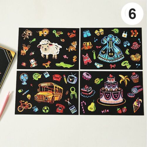Magic Scratch Art Painting Book Paper Colorful Educational Playing Toys 