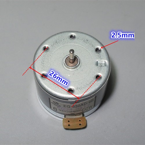 Mabuchi DC 6 V EG-530AD-6B//6F CW CCW De Cinta Motor De Audio Grabador de MOTOR CABRESTANTE