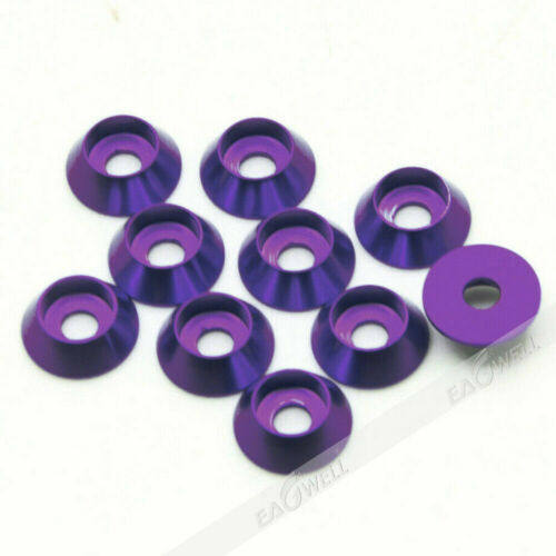 Details about   New 10PCS Aluminum Alloy M3/4/5/6 Anodized Countersunk Head Bolt Washers Gasket