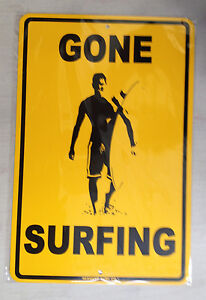surf aluminum sign beach javascript surfing x12 gone signs child element class