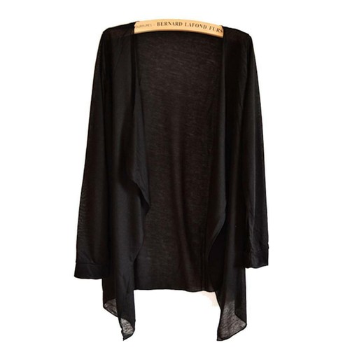 Women Long Sleeves Sheer Chiffon Cardigan Beach Shawl Open Front Jacket Tops