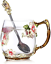 Luka Tech Handmade émail papillon fleur verre tasses à café tasse à thé avec 