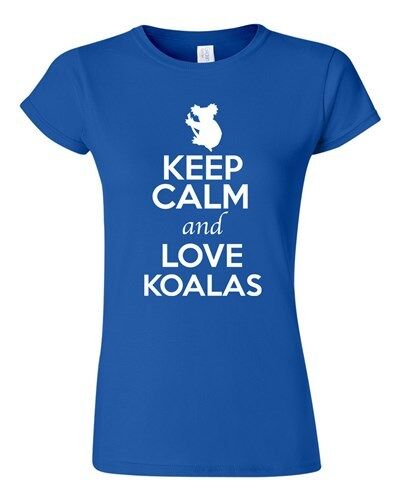 Junior Keep Calm And Love Koalas Bear Wildlife Animal Lover Humor T-Shirt Tee