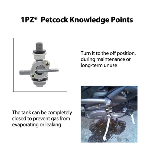 Fuel Shut ON//Off Valve Tap Switch M10 Petcock 2-3KW for Generator Engine Tank