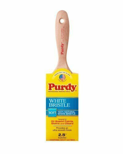 PURDY 2.5/" SPRIG WHITE BRISTLE PAINT BRUSH NEW. OIL BASED PAINTS,STAINS,CLEARS