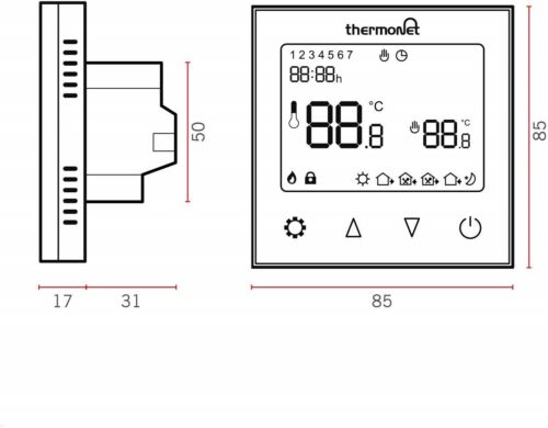 Underfloor Heating Thermostats Thermotouch 5226W Wireless Thermostat 