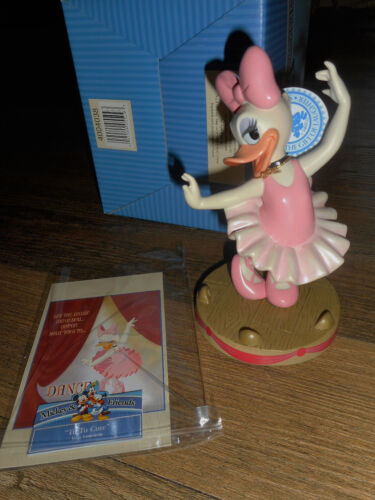 RARE Disney Mickey & Friends DaisyDuck "Tu Tu Cute" Ballerina Dance Figurine NIB 