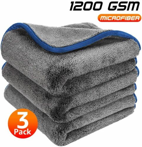 Microfiber Car Wash Towel Car Cleaning Drying Towels Detailing Polishing 1200GSM