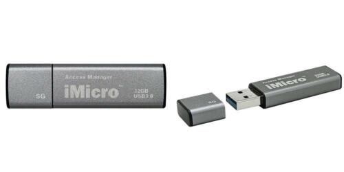iMicro USB 3.0 Password Protection Flash Drive Sliver Grade silver gray 