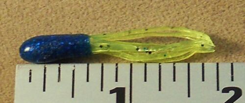 Panfish Tube Fishing Lure 1 Pack Of 15 Soft Plastic 1 1//2 in Mini Tubes Crappie