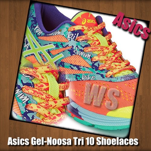 Asics Gel Noosa Tri 10 shoelaces laces made in taiwan