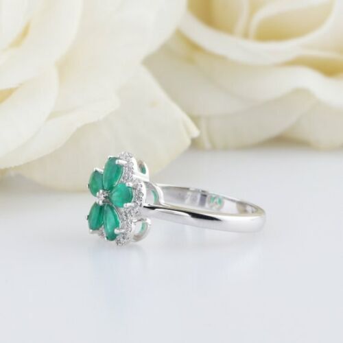 Details about  / Art Deco 3.50 ct Pear Green Sapphire 925 Sterling Silver Engagement Wedding Ring