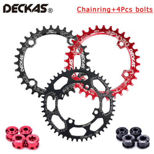 Bolts Round Oval Narrow Wide Chainring DECKAS 104BCD 32-52T MTB Bike Chainring