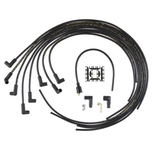 Accel 4041K 8mm Super Stock Spark Plug Wire Set; Universal w/Graphite Core;Black