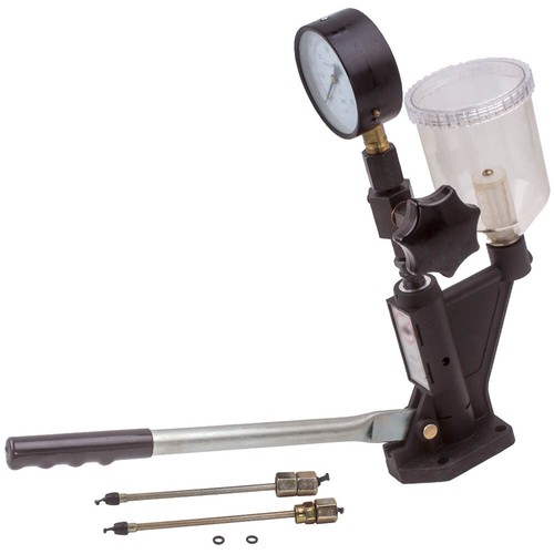 Diesel Injector Nozzle Tester Fuel Pop Pressure Tester with Dual Bar//PSI Gauge