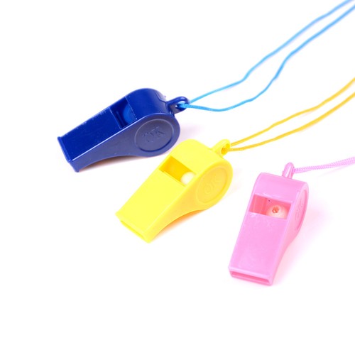 5Pcs//lot Plastic Whistle SManyard Children Kids Party Bag Filler Toys TOP+