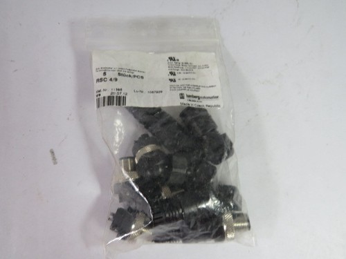 Lumberg RSC 4//9 Male 4-Pin Connector 5-PK NWB