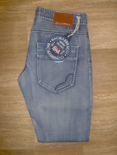 BA302 modello Bootcut Diritto BACI /& ABBRACCI art Jeans Uomo marca B/&A