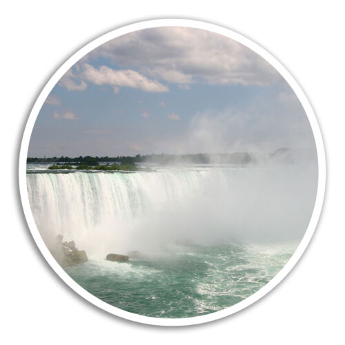 2 x 10 cm Niagara Falls Vinyle Autocollants-USA River autocollant ordinateur portable bagages #8227