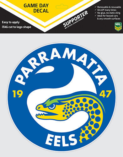 Parramatta Eels Car Sticker 180mm NRL Game Day Decal 